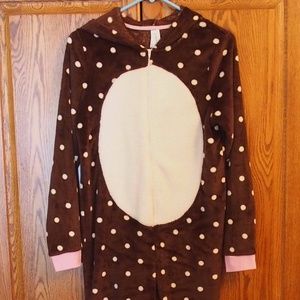 Plush Animal Puppy Onesie NWT